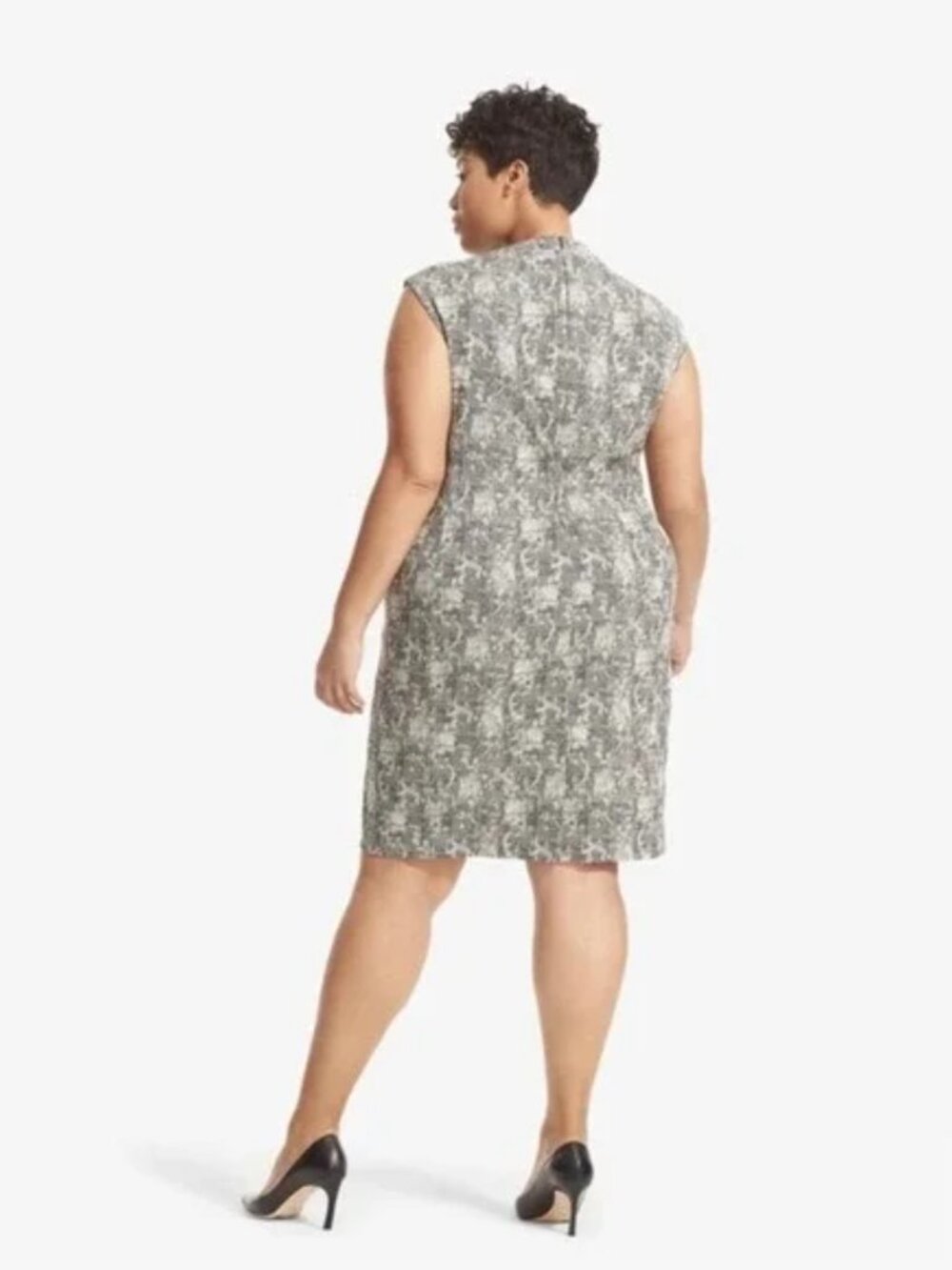 MM Lafleur Aditi Shift Dress in Crackle Print Size 14 - Picture 3 of 10